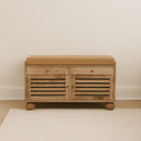 Shutter Shoe Rack With 2 Drawers - Beige by HouseOfZazla