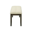Bench, Rectangular, Hallway, Upholstered, Transitional - Cream