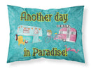 Another Day in Paradise Standard Pillowcases – Artistic Decorative Front, Crisp White Back