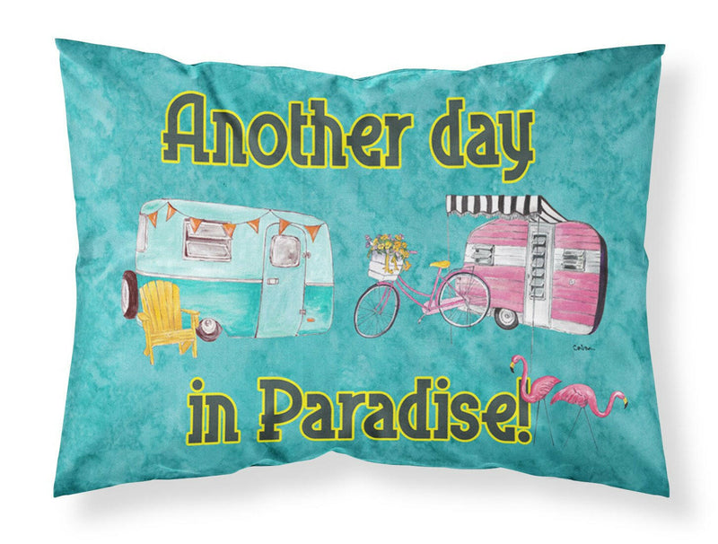 Another Day in Paradise Standard Pillowcases – Artistic Decorative Front, Crisp White Back