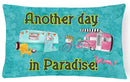 Another Day in Paradise   Canvas Fabric Decorative Pillow