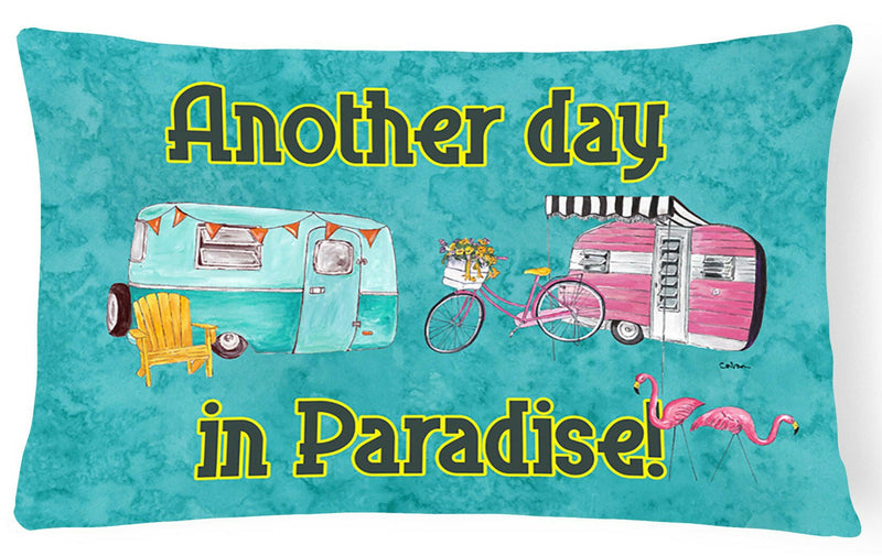 Another Day in Paradise   Canvas Fabric Decorative Pillow