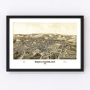 Vintage Map of White Plains, New York 1887