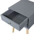 Side Table With 2 Drawer, Mid-Century Modern Storage Cabinet For Bedroom by HouseOfZazla