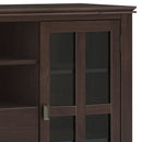 Artisan - Tall TV Media Stand - Dark Chestnut Brown by HouseOfZazla