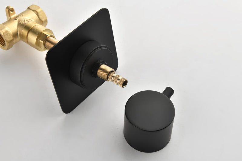 3/4" Cast Metal Volume Control Valve 3-Piece Extra High Flow Master Shower Volume Control Adjustable brass handle valve body, 1 piece each on the left and right