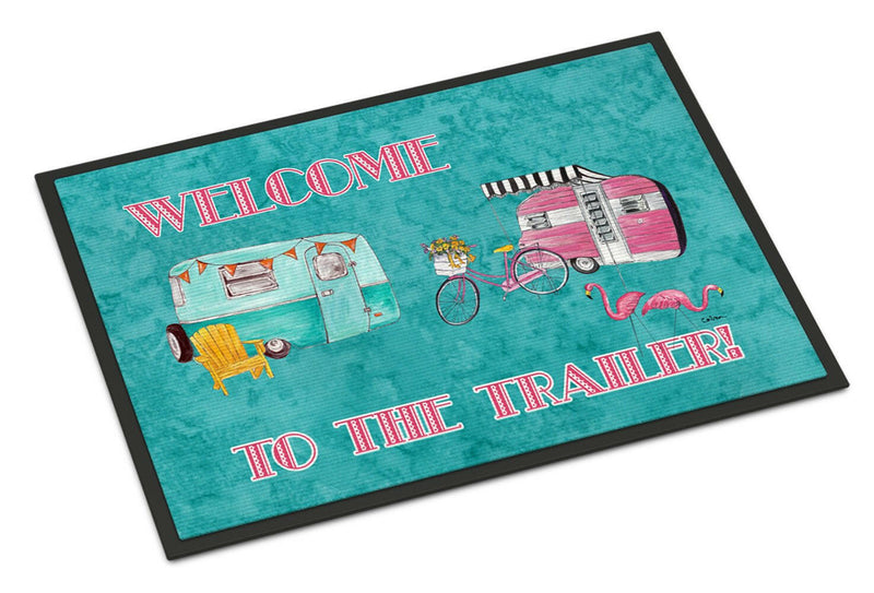 Welcome to the trailer Indoor or Outdoor Mat 18x27 Doormat