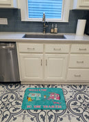 Another Day in Paradise Machine Washable Memory Foam Mat 8760RUG