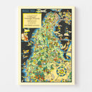 Vintage Map of San Francisco County, California 1930