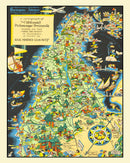 Vintage Map of San Francisco County, California 1930