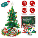 2025 LED Christmas Tree Building Set – 24-Day Countdown Advent Calendar