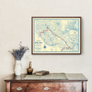 Vintage Map of Santa Cruz County, California 1916
