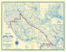 Vintage Map of Santa Cruz County, California 1916