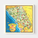 Vintage Map of Sonoma County, California 1945