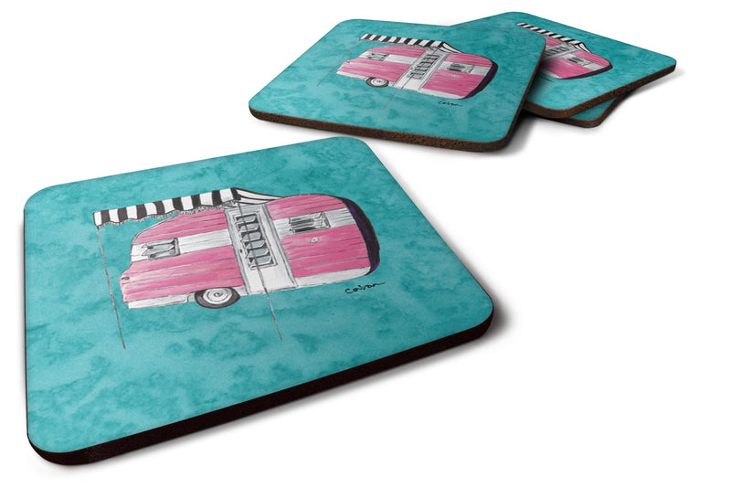 Set of 4 Welcome to the Trailer  Foam Coasters