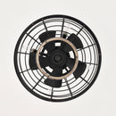 18" Farmhouse Ceiling Fans Light - Caged Ceiling Fan with Remote Control (3-Speeds Adjustable), Wood Rustic Enclosed Reversible Ceiling Fans for Bedroom, Living Room, Kitchen.