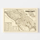 Vintage Map of Sonoma County, California 1902