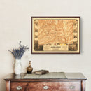 Vintage Map of Sierra County, California 1874