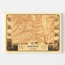 Vintage Map of Sierra County, California 1874