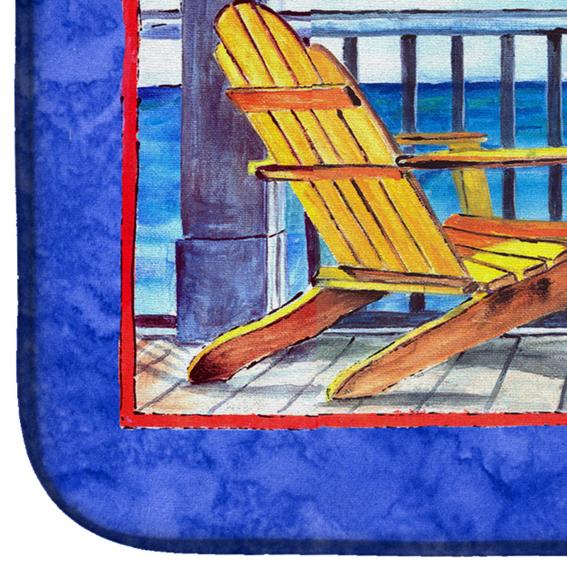 Adirondack Chairs Blue Dish Drying Mat 8767DDM