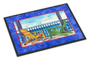 Adirondack Chairs Blue Doormat - 18x27 Decorative Floor Mat – Indoor/Outdoor Rug with Artistic Flair