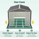 Lockable Secure Metal Shed 8x12 FT by HouseOfZazla