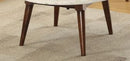 Gasha - Coffee Table - White Marble / Walnut by Unique Piece Furniture