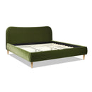 Roman - Curved Headboard Upholstered Platform Bed by Unique Piece Furniture