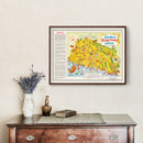 Vintage Map of Orange County, California 1957