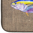 Fish - Tuna Dish Drying Mat Absorbent Dish Drying Mat Pad for Kitchen Counter Dish Drainer Mat for Countertop, 14 x 21", Multicolor