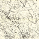 Vintage Map of Napa County, California 1950