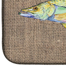 Fish - Snook Dish Drying Mat Absorbent Dish Drying Mat Pad for Kitchen Counter Dish Drainer Mat for Countertop, 14 x 21", Multicolor