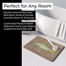 Fish - Snook Memory Foam Kitchen Mat Machine Washable Anti-Fatigue Cushion Comfort Bath or Kitchen Rug
