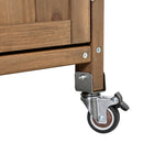 54.33' Farmhouse Rolling Outdoor Kitchen Cart by HouseOfZazla