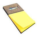 Fish - Marlin Watercolor Sticky Note Holder Refillable Dispenser Desk Accessory 3x3 Pad Gift