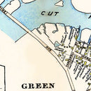 Vintage Map of Green Harbor Town, Massachusetts 1903