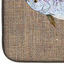 Fish - Tarpon Dish Drying Mat Absorbent Dish Drying Mat Pad for Kitchen Counter Dish Drainer Mat for Countertop, 14 x 21", Multicolor