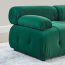Modular Sectional Sofa, Button Tufted Design With Diy L-Shaped Layout, Reversible Ottoman