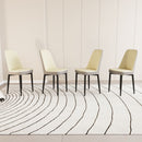Modern Dining Chair With Cushions And Metal Legs by Unique Piece Furniture