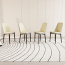 Modern Dining Chair With Cushions And Metal Legs by HouseOfZazla