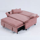 Modern Fabric Multi-Functional Sofa Bed With Adjustable Armrests And Backrests by HouseOfZazla
