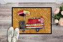Hot Dog Doormat Indoor Outdoor 24H X 36W Front Door Mat Rugs for Entryway, Non Slip Washable Low Pile,