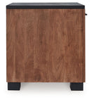Kallari - Chair Side End Table - Warm Brown / Black by Unique Piece Furniture