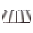 Pet Gate Dog Gate For Doorways, Stairs Or House Freestanding Folding - Dark Brown