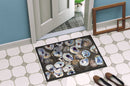 Oysters Doormat Indoor Outdoor 24H X 36W Front Door Mat Rugs for Entryway, Non Slip Washable Low Pile,