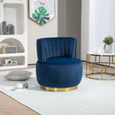 360 Degree Swivel Cuddle Barrel Accent Sofa Chairs, Round Armchairs with Wide Upholstered, Fluffy Velvet Fabric Chair for Living Room, Bedroom, Office, Waiting Rooms