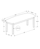 Rectangular Upholstered Hallway Bench - Transitional Design by HouseOfZazla