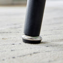 A modern minimalist circular dining table with a diameter of 40 inches, a 0.3 inch thick imitation marble pattern tabletop and black metal legs 40 'x 40' x 30 'DT-1164