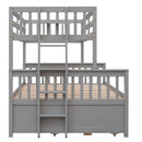 Bunk Bed With Twin Size Trundle And Drawers by HouseOfZazla