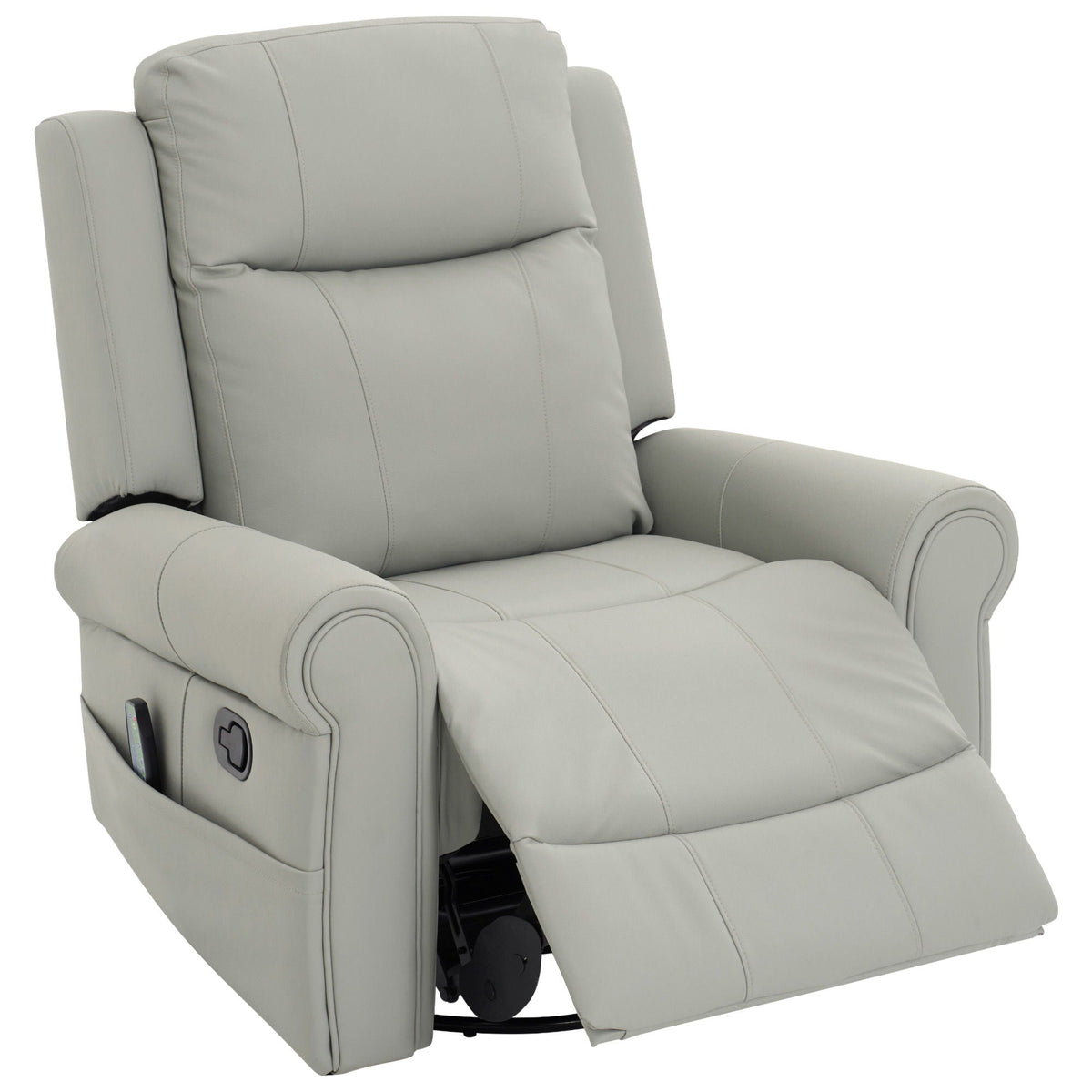 Manual Recliner Chair With 270 Degree Swivel, Massage & Heating, Dual Reclining Positions, photo 10 of 14